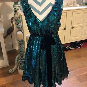 NWT Free People sequin spirulina dress